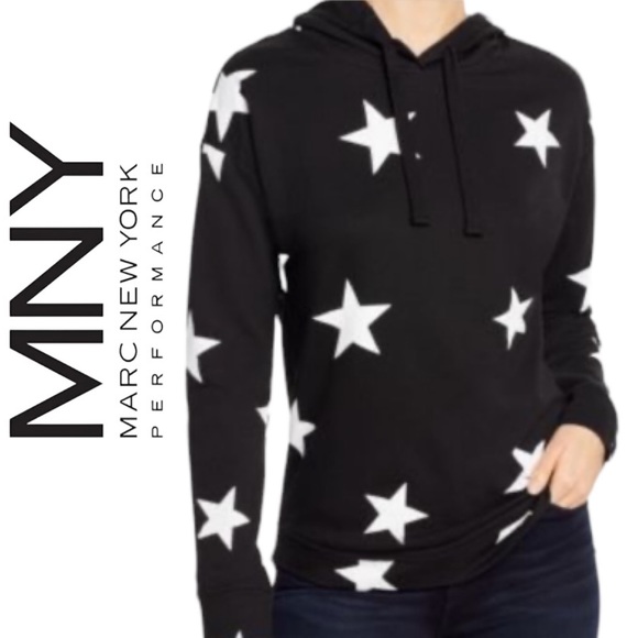 MARC NEW YORK➕Star Print Hoodie NWOT - Picture 1 of 5